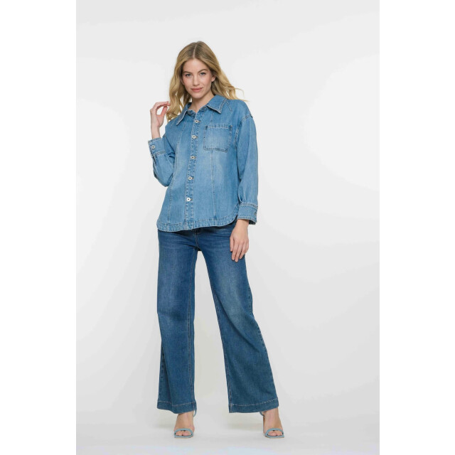 Geisha 51000-10 811 jeans wide stonewash denim 51000-10 811 large