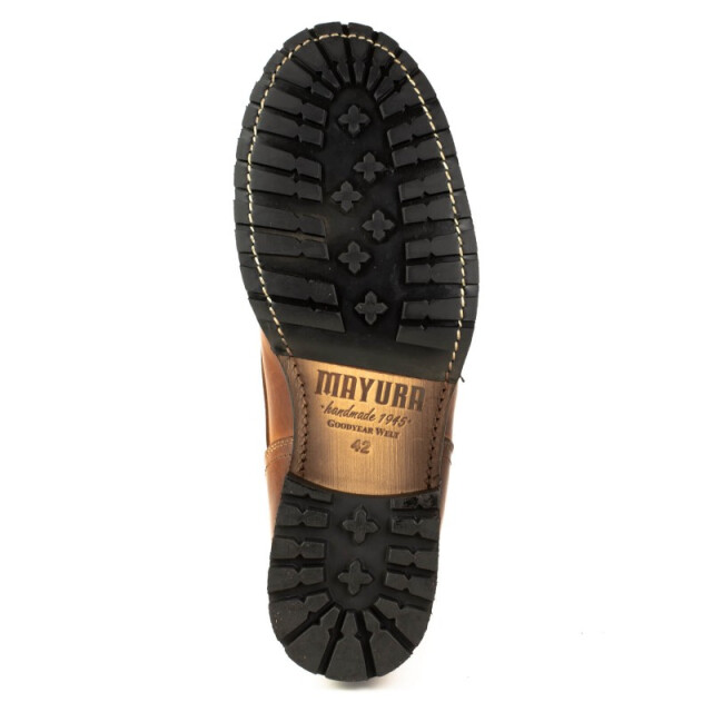 Mayura Boots Biker werk schoen 2478-alm-pull grass castaño 2478-ALM-PULL GRASS CASTAÑO large