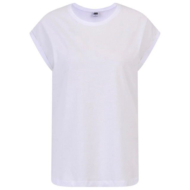 Urban Classics Dames verlengd schouder t-shirt (set van 2) UTTN736_blackwhite large