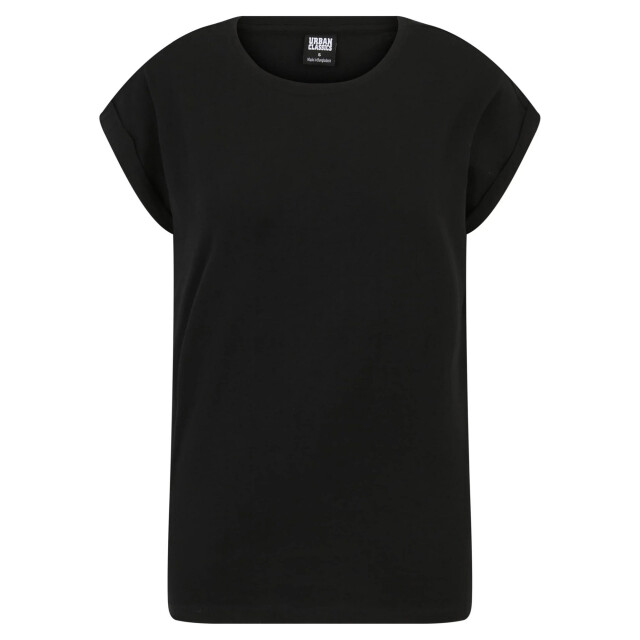 Urban Classics Dames verlengd schouder t-shirt (set van 2) UTTN736_blackwhite large