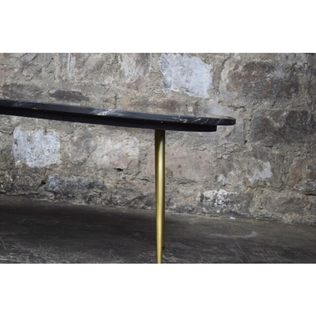 Livingfurn D - salontafel organic goud 55x110x40 marmer 2059031 large