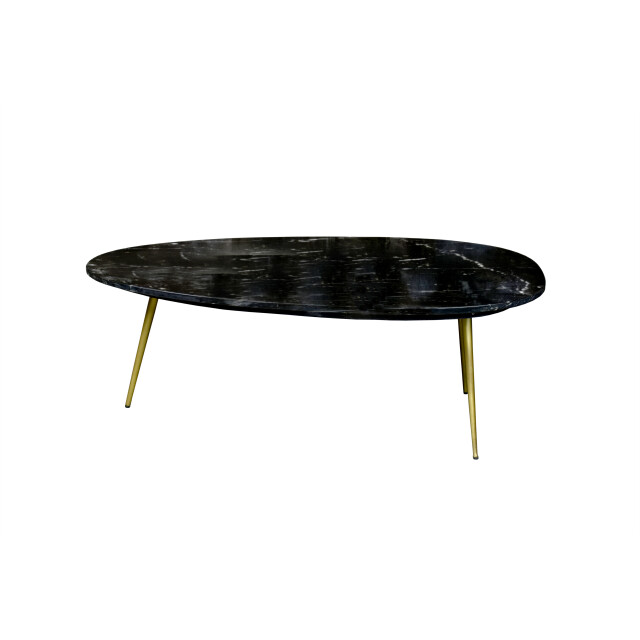 Livingfurn D - salontafel organic goud 55x110x40 marmer 2059031 large