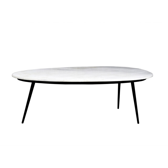 Livingfurn D - salontafel organic zwart 55x110x40 marmer 2059030 large