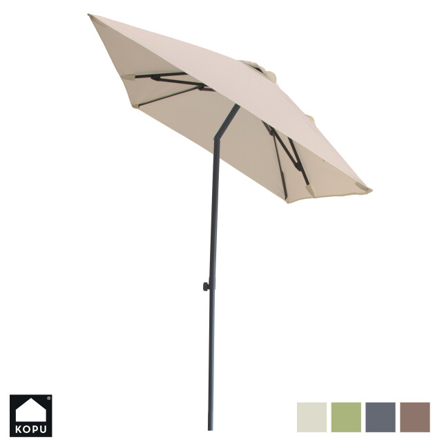 Kopu ® leon parasol rechthoek 150x250 cm balkonparasol met hoes creme 2933916 large