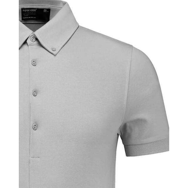 Morse code Alpha 1 jersey polo met korte mouwen 099699-001-M large