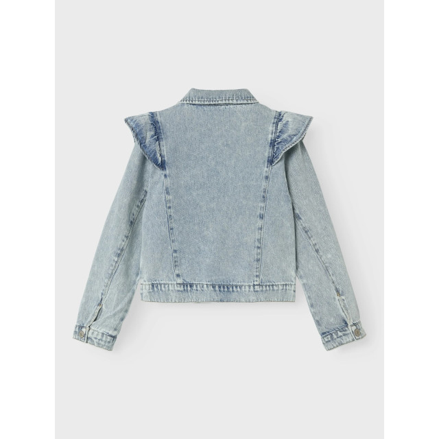 Name It Zomer spijkerjas meisjes licht bleached denim nkflana 13240117 - Light Blue Bleached Denim - Nkflana large