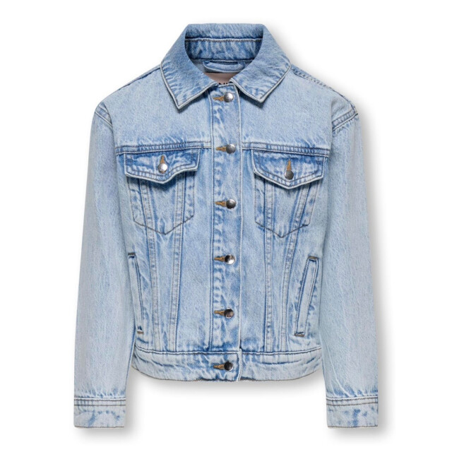 Only Zomer spijkerjas meisjes oversized fit licht denim kogbelieve 15344522 - Light Blue Denim - Kogbelieve large