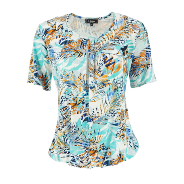 Leona per donna Leona shirt print Leona shirt print aqua large