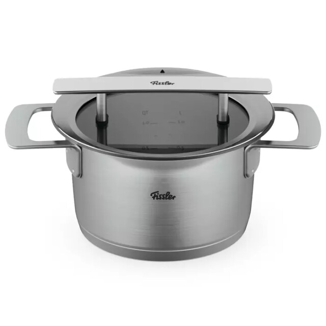 Fissler Phi collection kookpan met downdraft glasdeksel 16cm 4009209393377 large