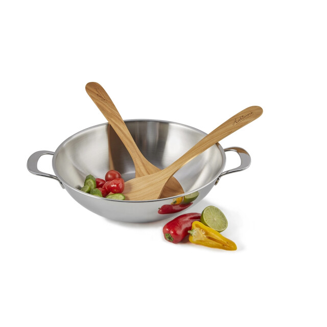 Habonne Avance triply wok 34 cm rvs met glasdeksel 6097241222241 large