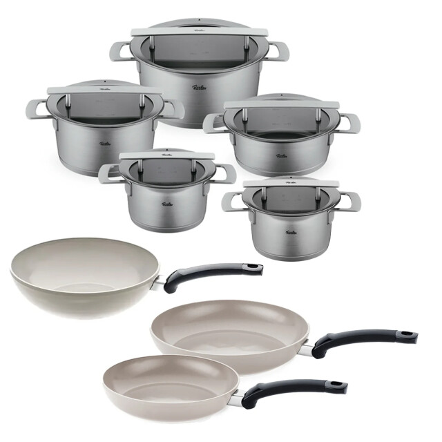 Fissler Phi collection pannenset met glasdeksels, 8-delig / kook 8721249470035 large