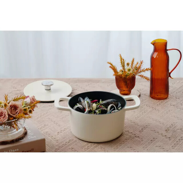Fissler Moments braadpan gietijzer ivory white 24cm 4009209405117 large