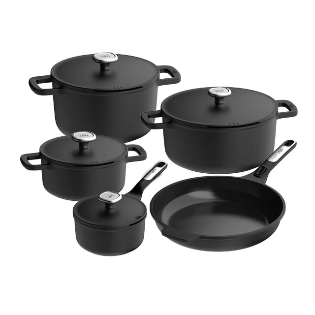 BergHOFF Leo recycled pannenset phantom 5 delig geschikt voor downdraft kookplaat 7865421805541 large