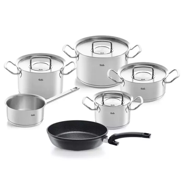 Fissler Original-profi pannenset met steelpan, adamant koekenpan 6-delig 4009209402178 large