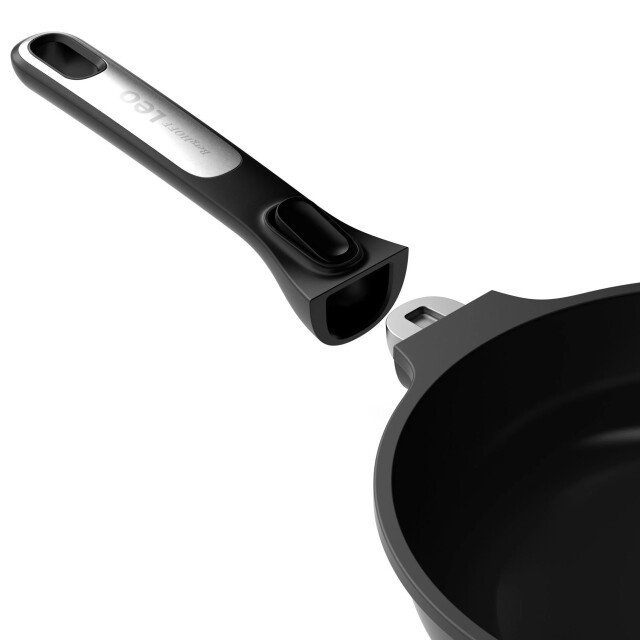 BergHOFF Leo recycled koekenpan met afneembare greep- phantom -32cm 3950572 large