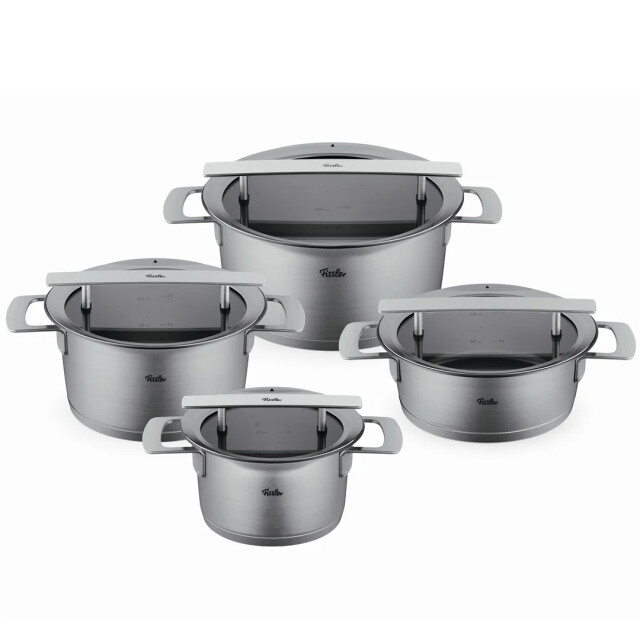 Fissler Phi collection pannenset met glasdeksels, 4-delig 4009209393452 large
