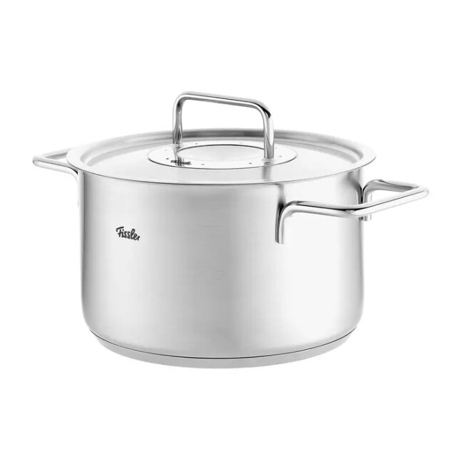 Fissler Pure collection pannenset met steelpan, ceratal koekenpan en rvs deksels, 6-delig 4009209401997 large