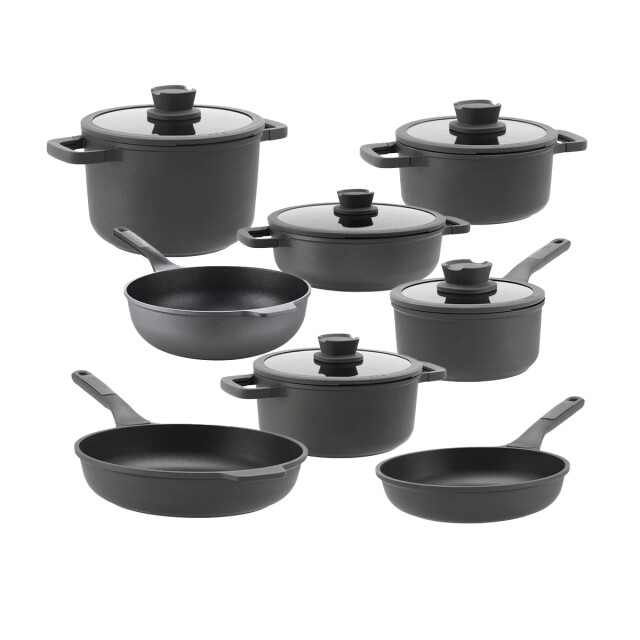 BergHOFF Pannenset leo stone 13 delig downdraft met gratis essentials serveertang 34cm 7448141810844 large