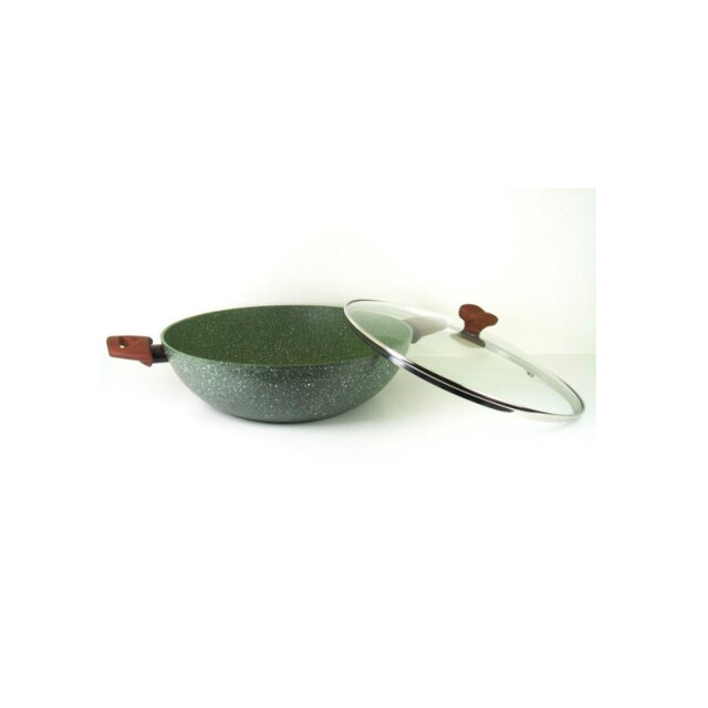 TVS Natura Induction wokpan 32 cm met glazen deksel 763132 large