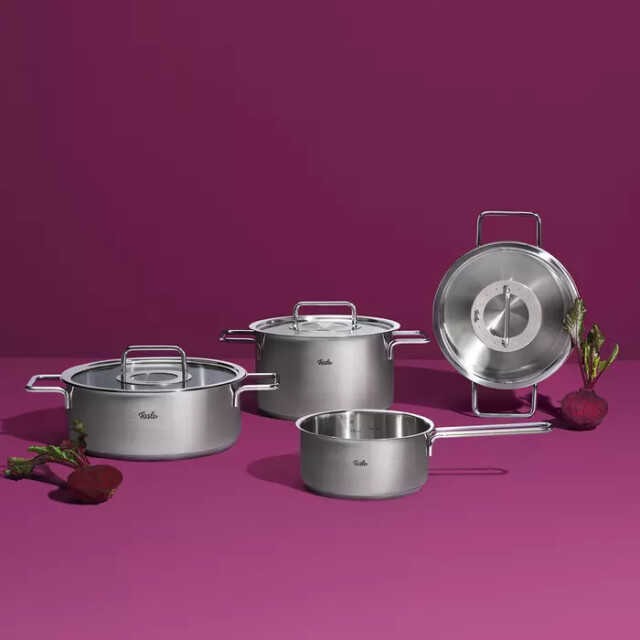 Fissler Pure collection pannenset met rvs deksels 5 delig 4009209396132 large