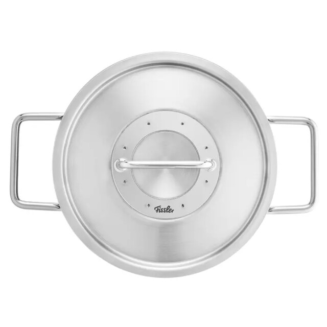 Fissler Pure collection pannenset met steelpan, ceratal koekenpan en rvs deksels, 6-delig 4009209401997 large