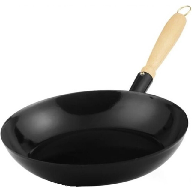 Riess Koekenpan houten handvat 26cm emaille 688 large