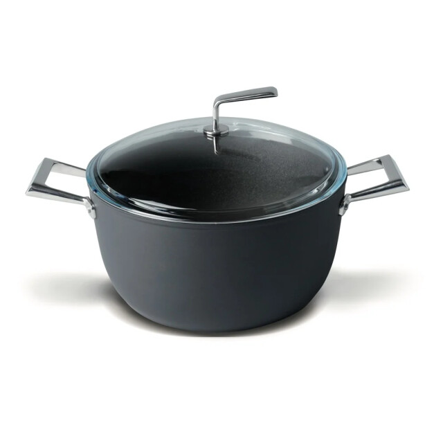 TVS Materia Hoge kookpan met pyrex glasdeksel 28 cm 7054000 large