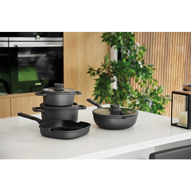 BergHOFF Kookpan met deksel stone 20 cm leo 3950301 large