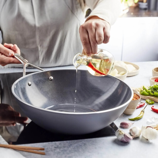 Demeyere Alu pro 5 ceraforce wok 30 cm 13930 large