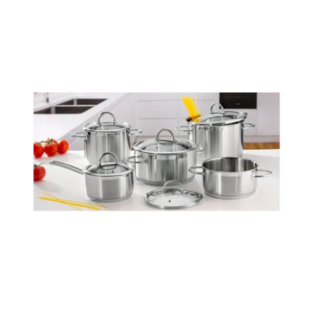 Tescoma Vision kookpannenset 5 delig rvs met glazen deksels 726010.00 large