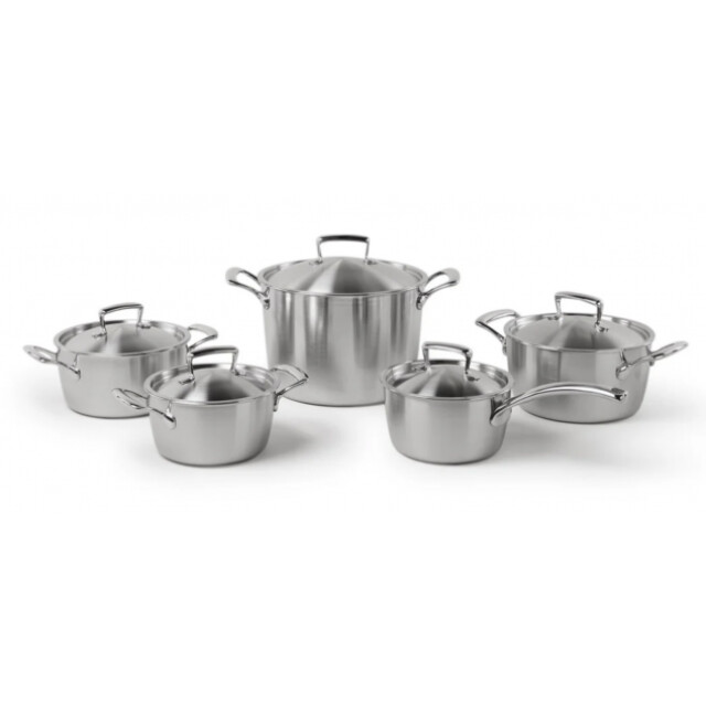 Habonne Queen triply pannenset 5 delig rvs 08721249470462 large