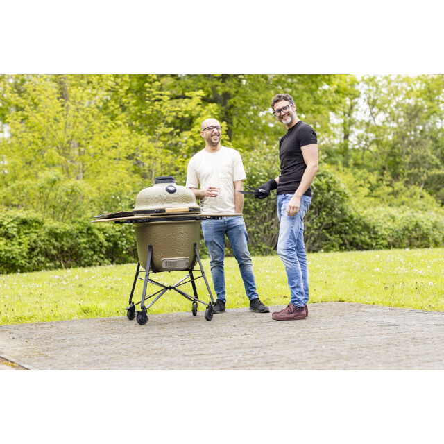 BergHOFF Barbecue ketel mat emaille bbq barbecue 58cm groen 2415710 large