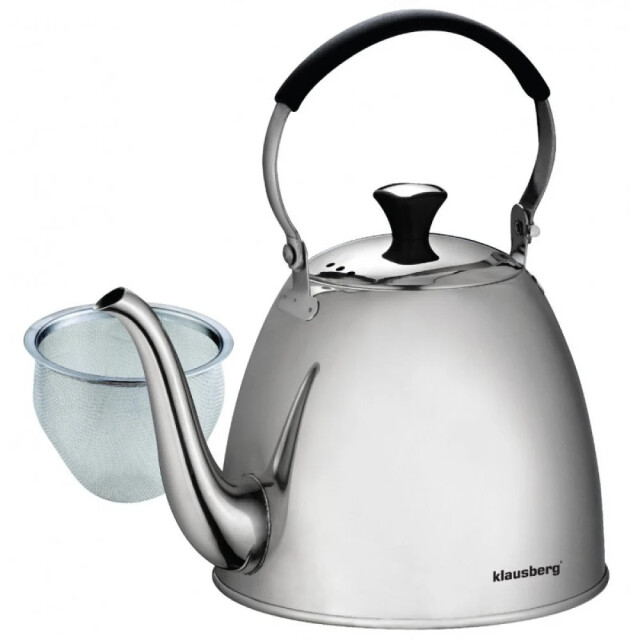 Klausberg Thee kettle fluitketel 1 liter rvs KB-7456 large