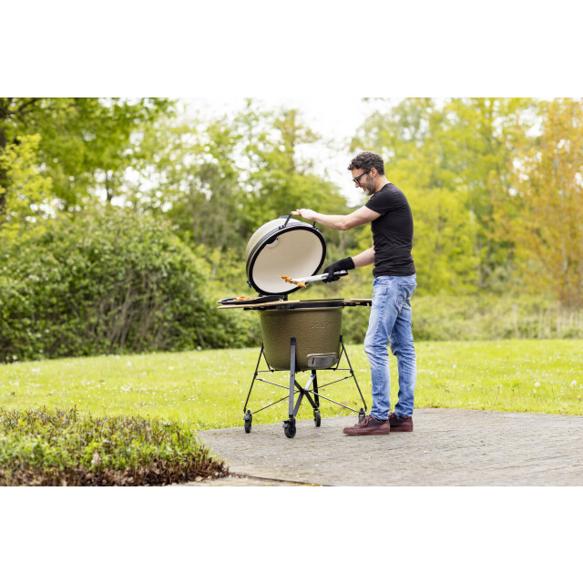 BergHOFF Barbecue ketel mat emaille bbq barbecue 58cm groen 2415710 large