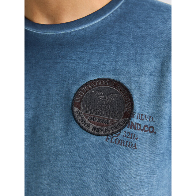 Petrol Industries Heren shirt m-1050-tsr607 5178 navy blue Petrol M 1050 TSR607 5178DarkNavy large