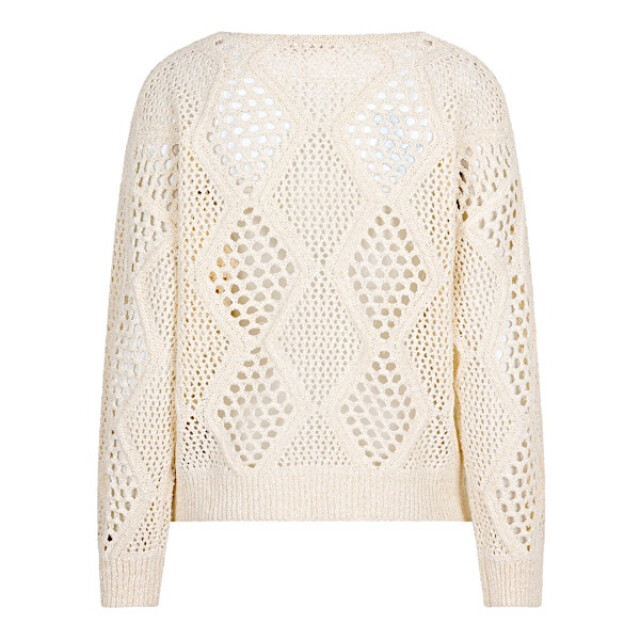 Esqualo Sweater sp25-02000 ivory SP25-02000 - Ivory large
