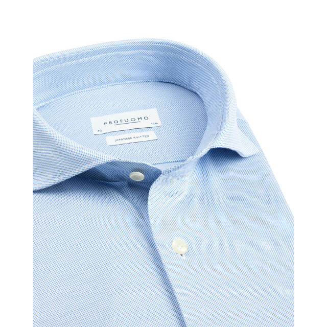 Profuomo Japanese knitted overhemd met lange mouwen 102030-001-38 large