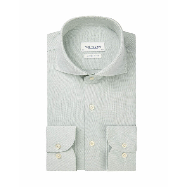 Profuomo Japanese knitted overhemd met lange mouwen 102031-001-42 large
