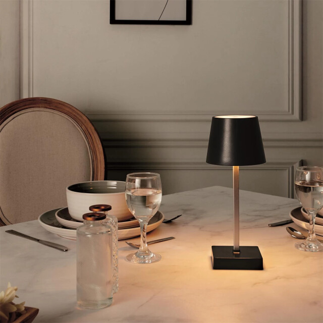 Casa di Elturo Led diner tafellamp touch bediening dimbaar (werkt op batterijen) 2808778 large