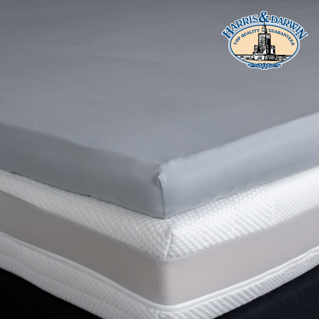 Harris & Darwin H&d topper hoeslaken 100% jersey katoen 90x200 cm tot 15cm matrasdikte - 3059847 large