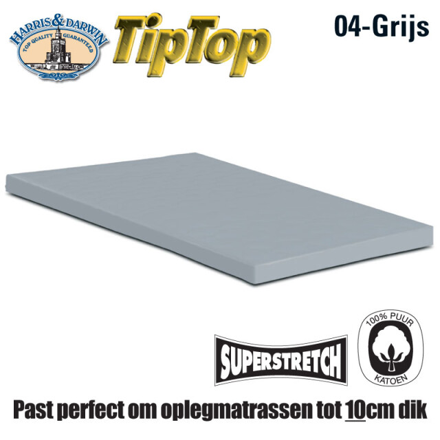 Harris & Darwin H&d topper hoeslaken 100% jersey katoen 90x200 cm tot 15cm matrasdikte - 3059847 large