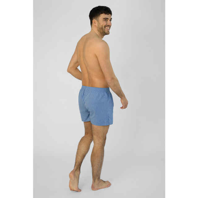 MG-1 Heren wijde boxershorts geweven katoen effen 3-pack MG1-927-3P-BLUE large