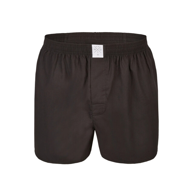 MG-1 Heren wijde boxershorts geweven katoen effen 3-pack MG1-927-3P-BLACK large