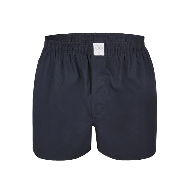 MG-1 Heren wijde boxershorts geweven katoen effen navy 3-pack MG1-927-3P-NAVY large