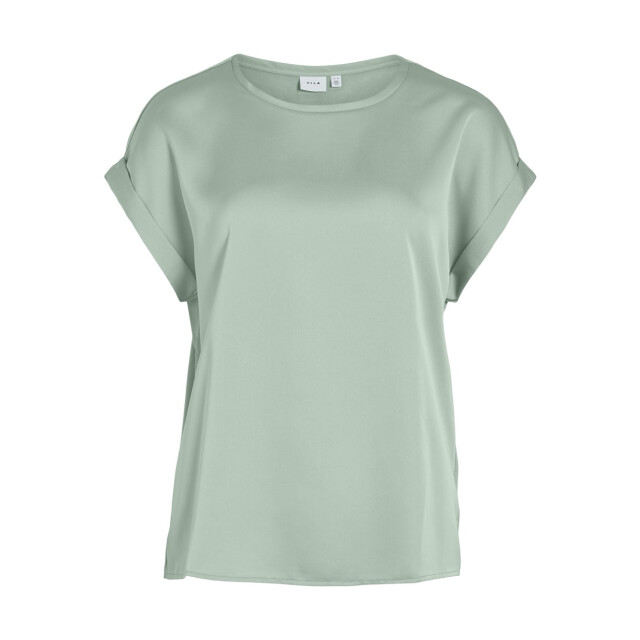 Vila Viellette ss satin top noos mint 4339.21.0035 large