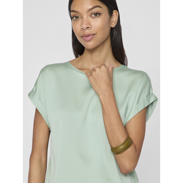 Vila Viellette ss satin top noos mint 4339.21.0035 large