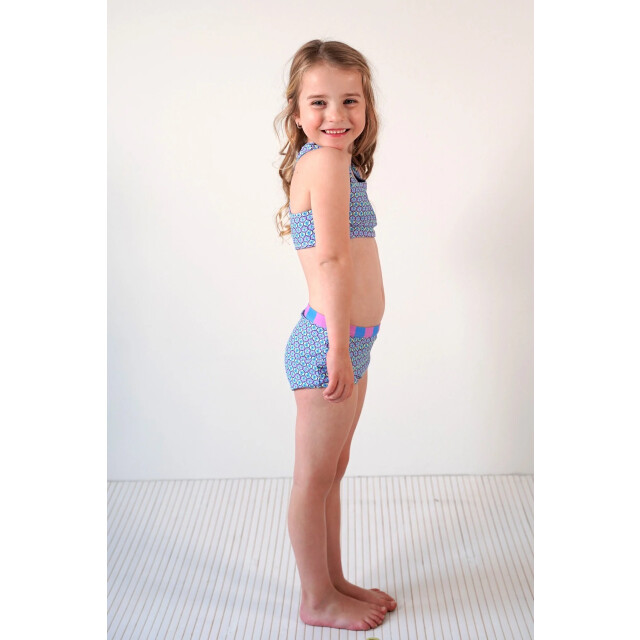 B.Nosy Zomer reversibel bikini meisjes blauw/ winona Y502-5055-995 large