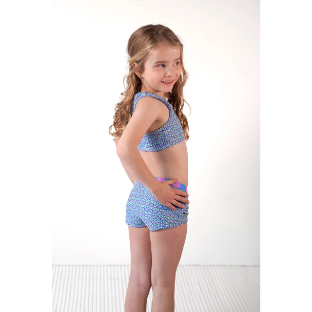 B.Nosy Zomer reversibel bikini meisjes blauw/ winona Y502-5055-995 large