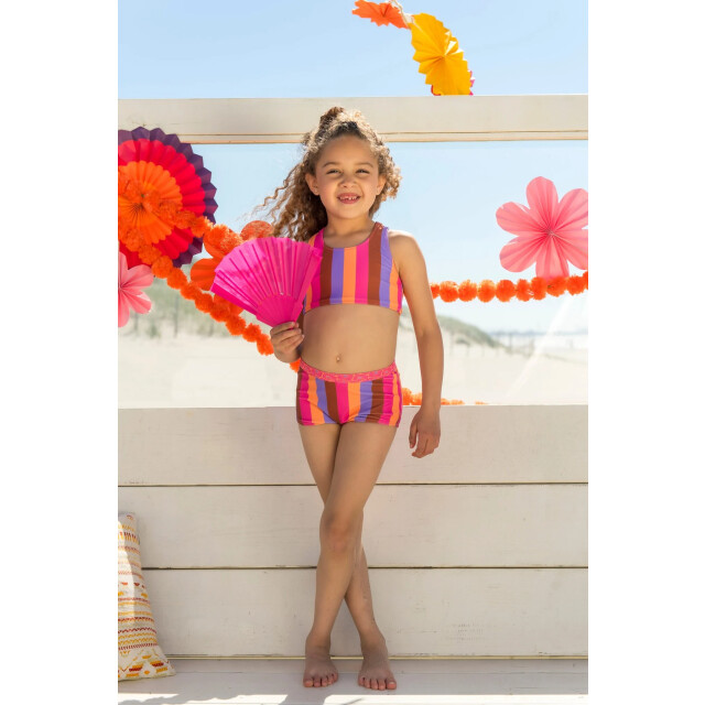 B.Nosy Zomer reversibel bikini meisjes multi streep winona Y502-5055-979 large