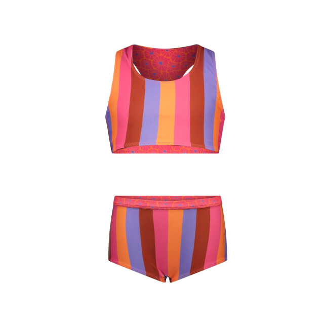 B.Nosy Zomer reversibel bikini meisjes multi streep winona Y502-5055-979 large